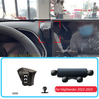 1 Set Car Phone Holder For Toyota  Highlander 2022 2023 Gravity Stand Mounts Support Horizontal Bracket Accessories With Base