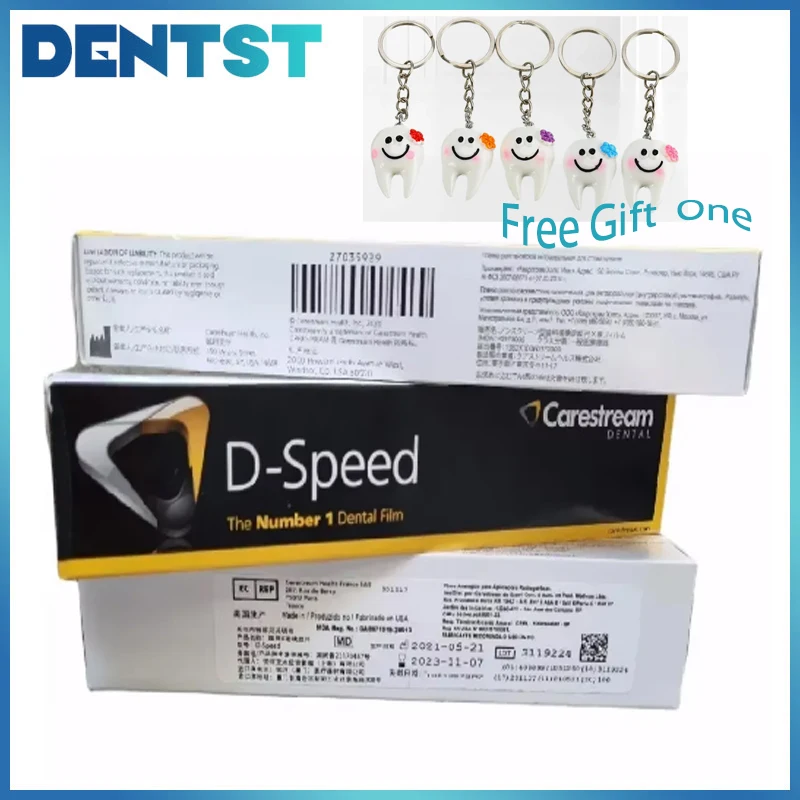 100Pcs/Box X Ray Kodak Film D-Speed Dental Carestream Intraoral Film Denspay Dentist X Ray Film Meterial For Dental Clinic