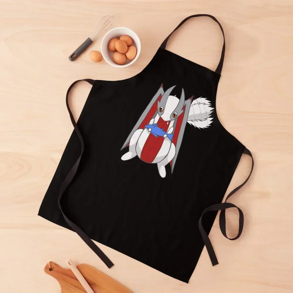 

Chibi Deigh with a Shark Apron Beauty For Cosmetologist Women's Kitchen Salon Apron