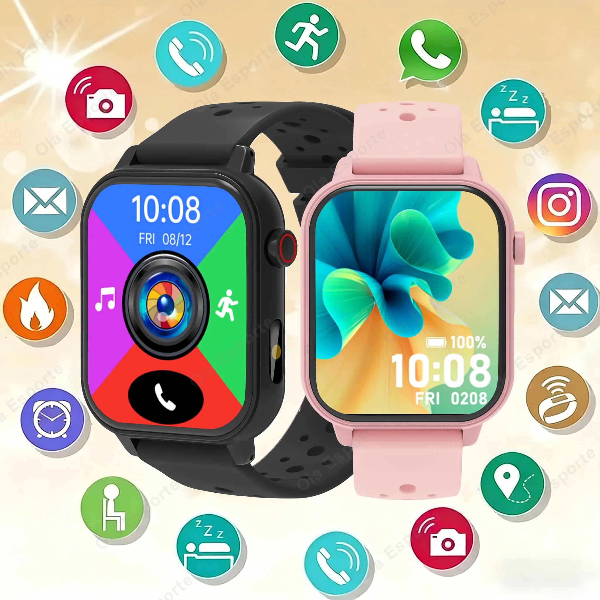 2026 Neue Multifunktionale Smartwatch für Männer & Frauen Bluetooth-Verbundene Telefon-Musik-Fitness-Sport-Armband Schlafmonitor Uhr HW12
