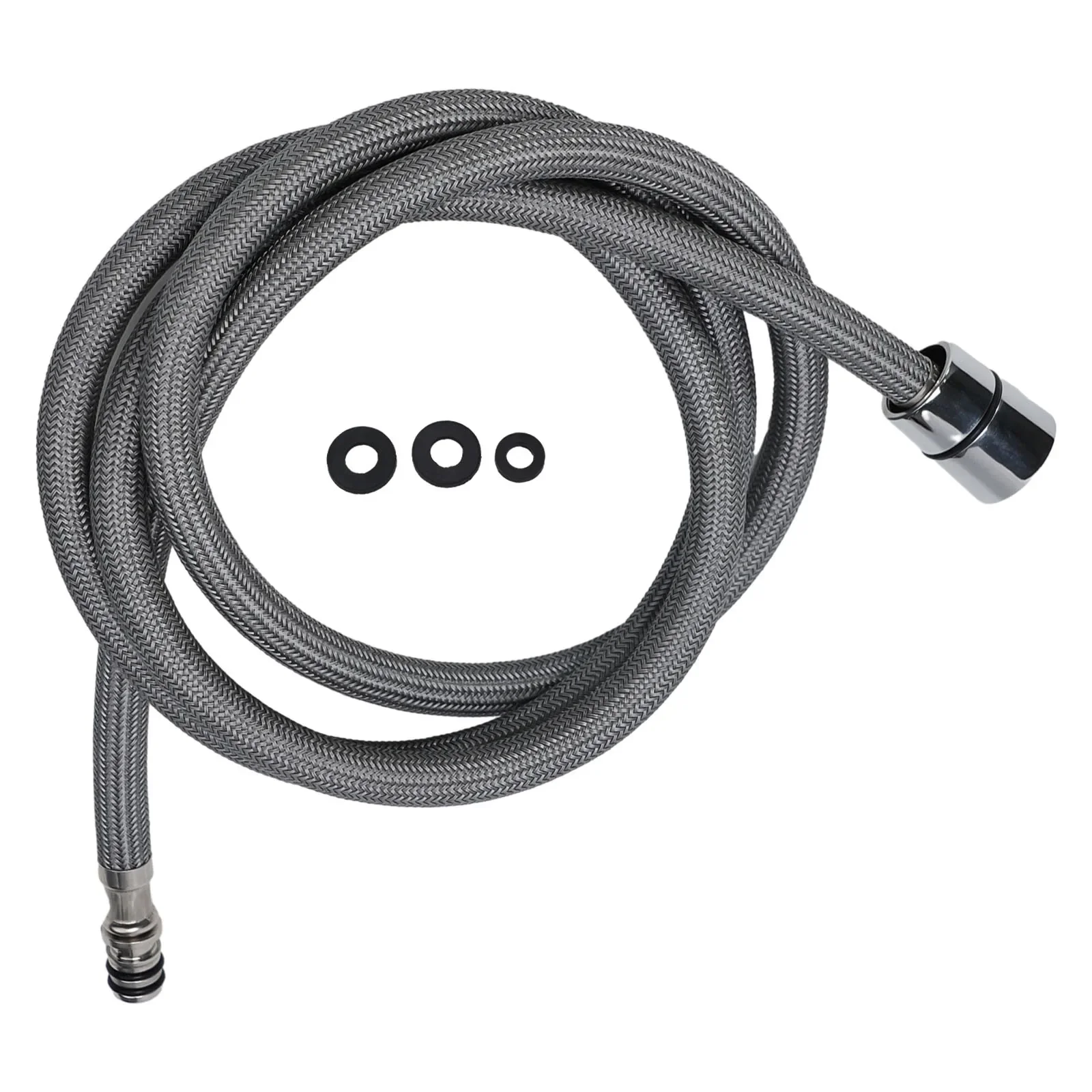 Metal And Nylon Faucet Hose Replacement Easy And Quick Installation Compatible With For Hansgrohe And Kitchen Faucets