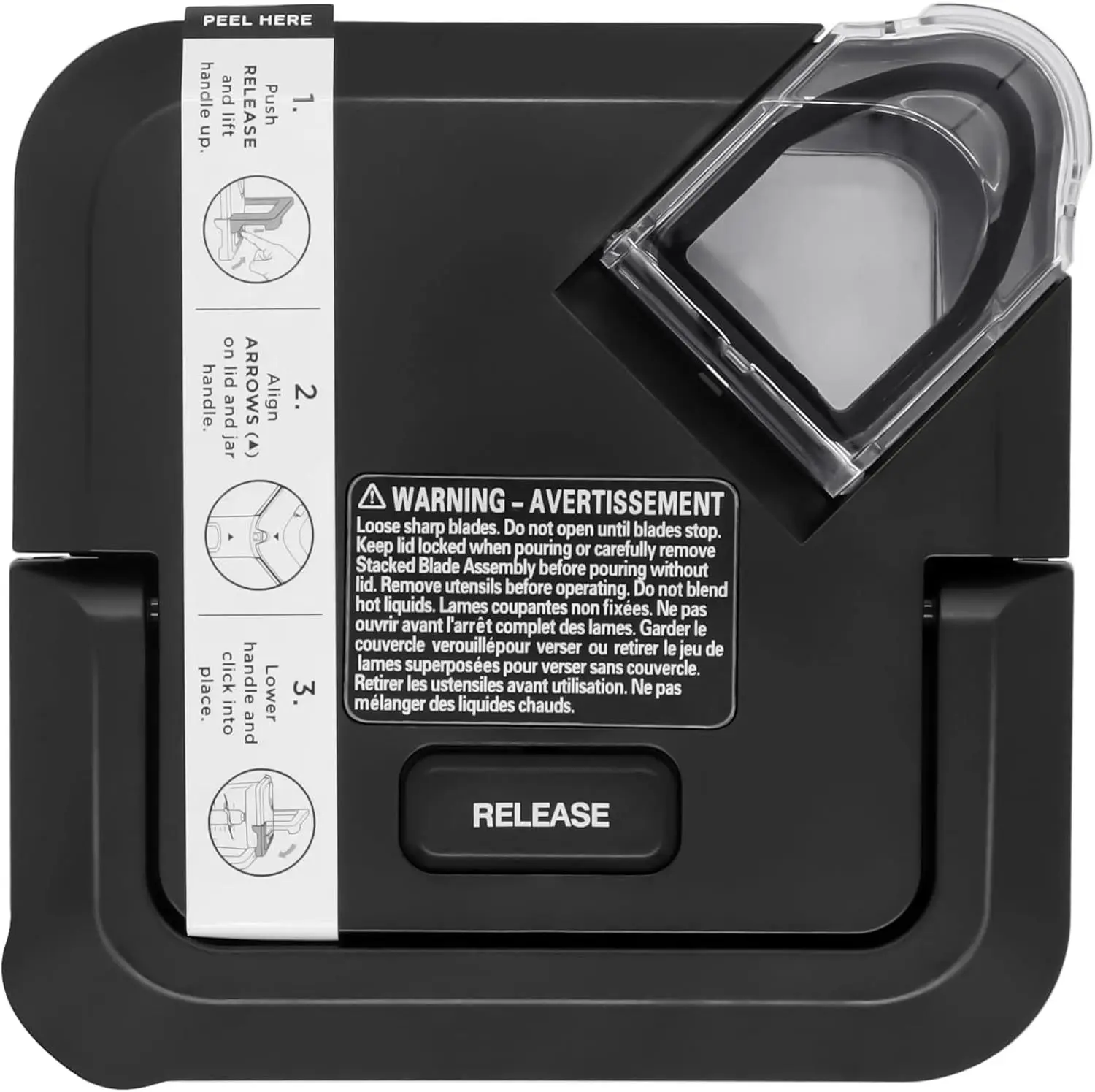 

Locking Lid Replacement Newer Square Top Cover For Ninja Blender 72oz XL Pitchers New Model