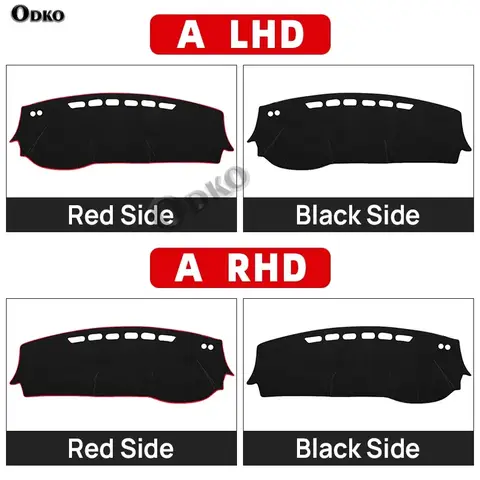 Car Dashboard Cover Sun Shade Mat Avoid Light Pad Anti-UV Case For Nissan Kicks P15 2016 2017 2018 2019 2020 2021 2022 2023 2024 8 best sales nissan kicks 2022 - №4
