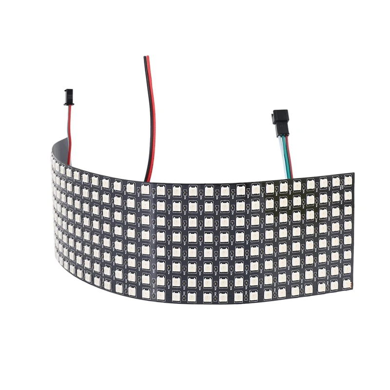 A003 2X LED Matrix Panel, WS2812B RGB 832 Pixels Digital Flexible Dot Matrix Individually Addressable LED Display Screen