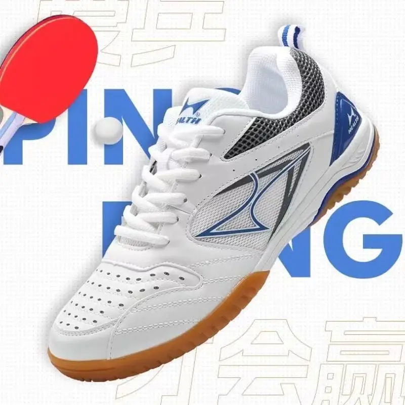 Health New Table Tennis Shoes Non-slip Rendon Sole Men's Women's Professional Super Light Breathable Sport Sneakers
