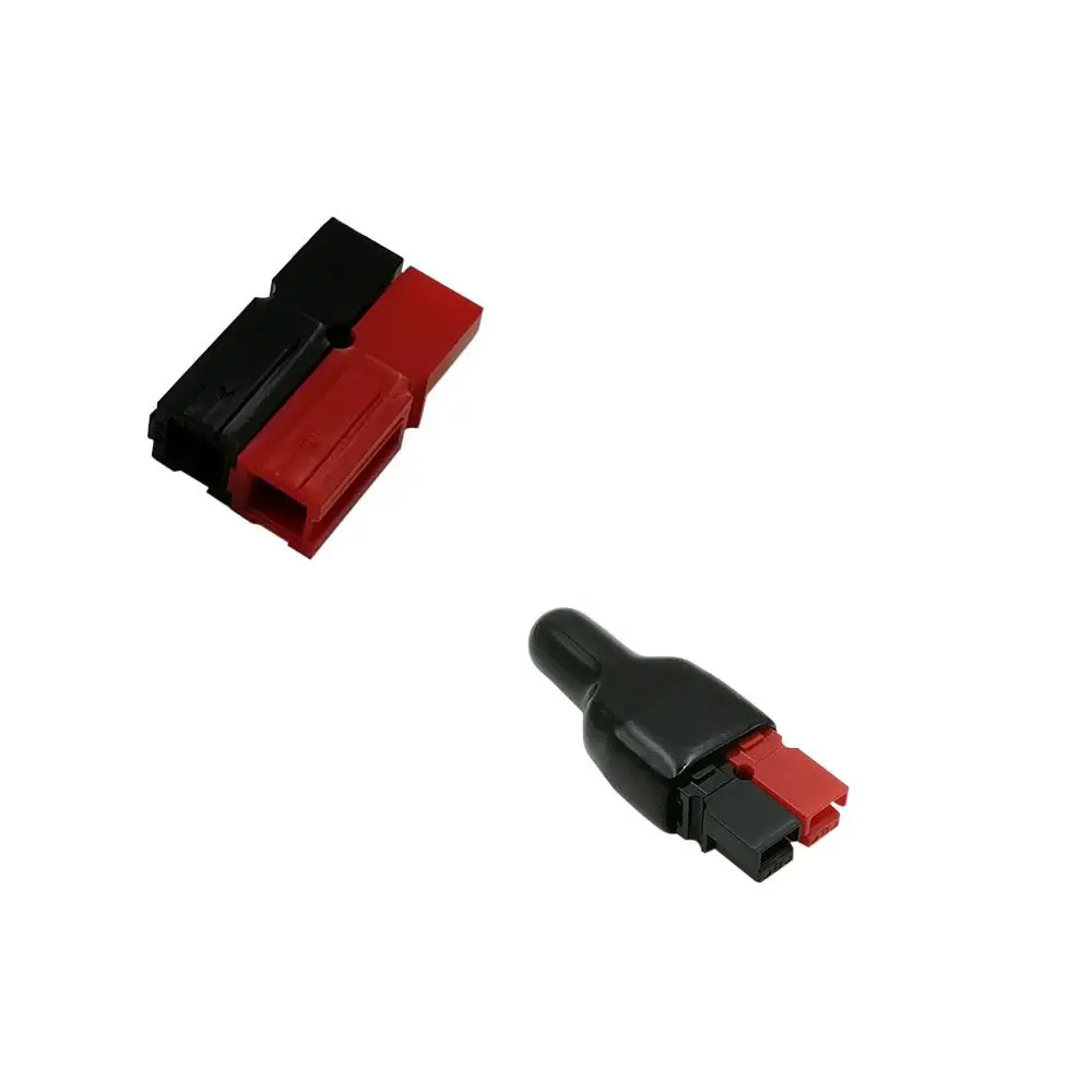 For Anderson Styles Connector 30AMP Plug Rubber 600V UPS Power Plug PVC Black Terminal Sleeves Electric Power Vehicles