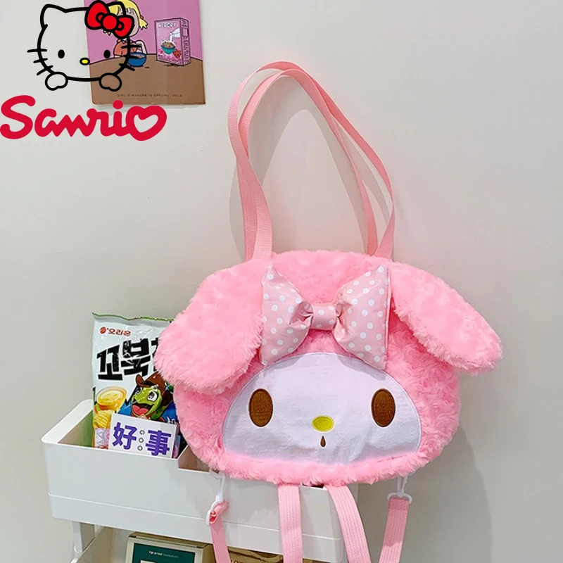 

Meiledi New 3D Doll Backpack Fashionable High Quality Plush Shoulder Bag Cartoon Girl Multi Functional Storage Small Backpack