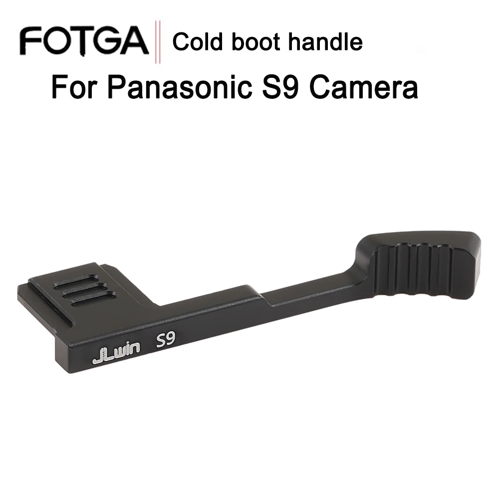 

FOTGA Metal Camera Thumb Grip Thumb Up Grip Aluminum Alloy Hand Support Rest Hot Shoe Dust Proof Cover For Panasonic S9 Camera