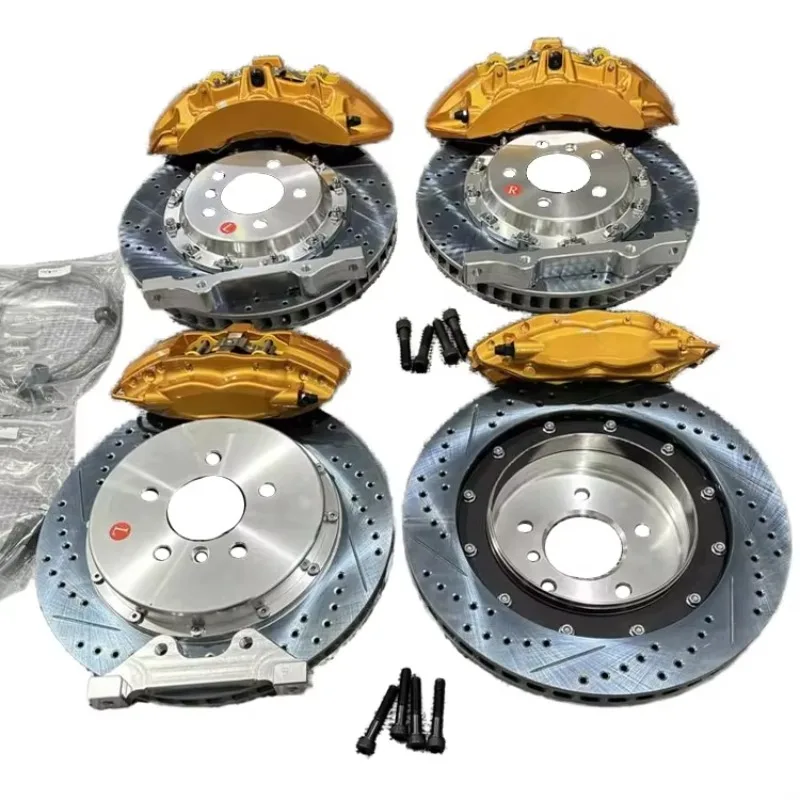 Racing Auto Big Brake Caliper Kit for Jeep 2500/2700 Cherokee 4/6-Pot New Condition Brake Pads and Discs