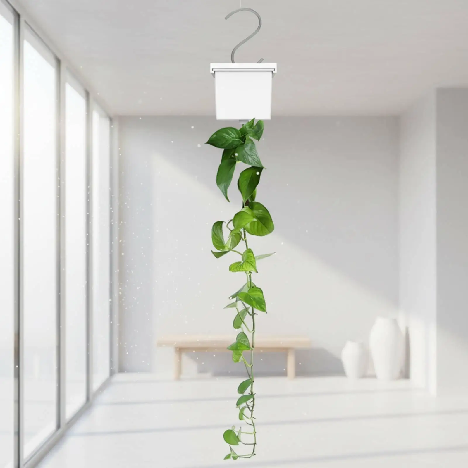 Outdoor Wall Planter Hanging Flower Pot for Balcony Garden Railing Vertical Greenery Display