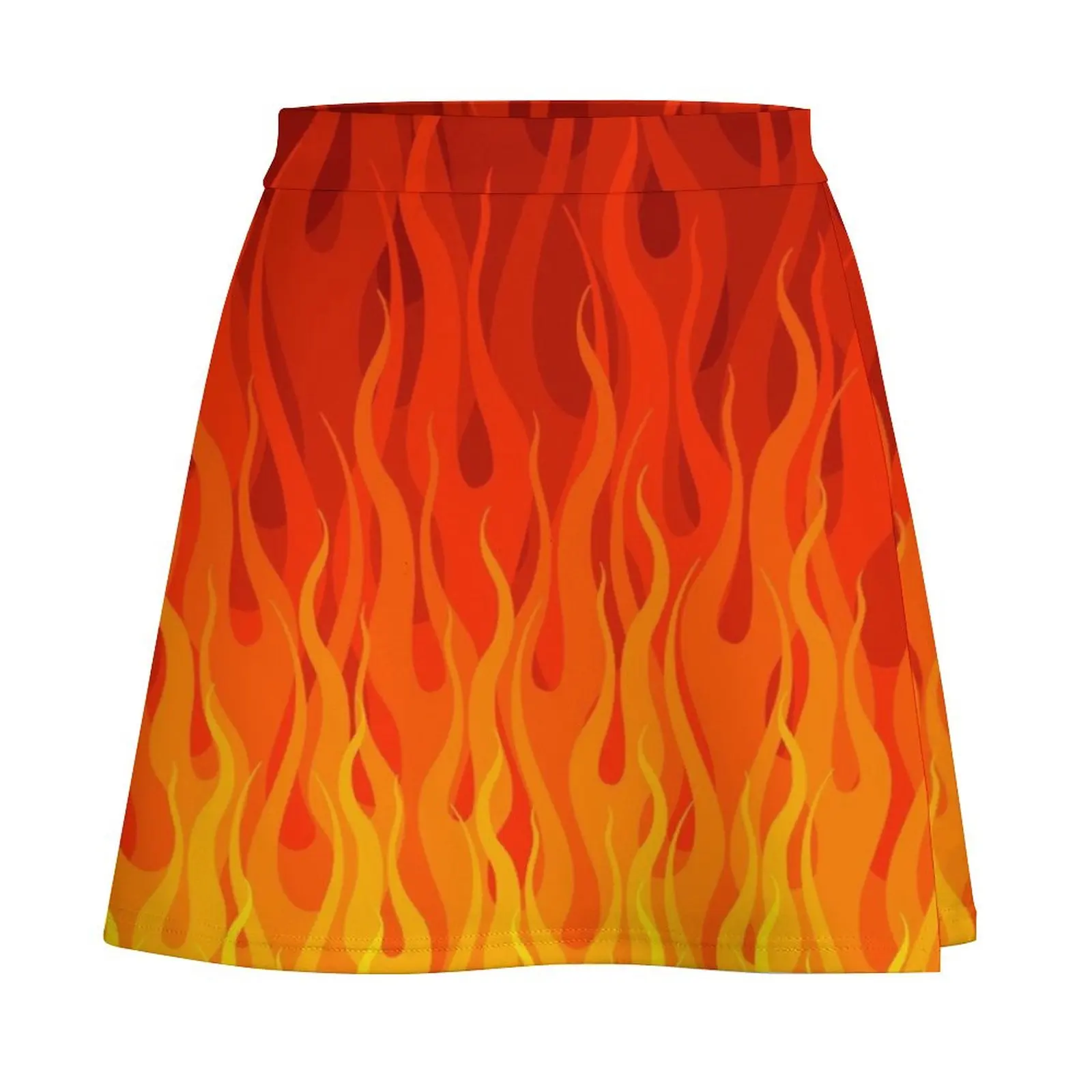 Red Orange Yellow Burning Flames and Fire Mini Skirt Women clothing new in clothes Mini Skirt