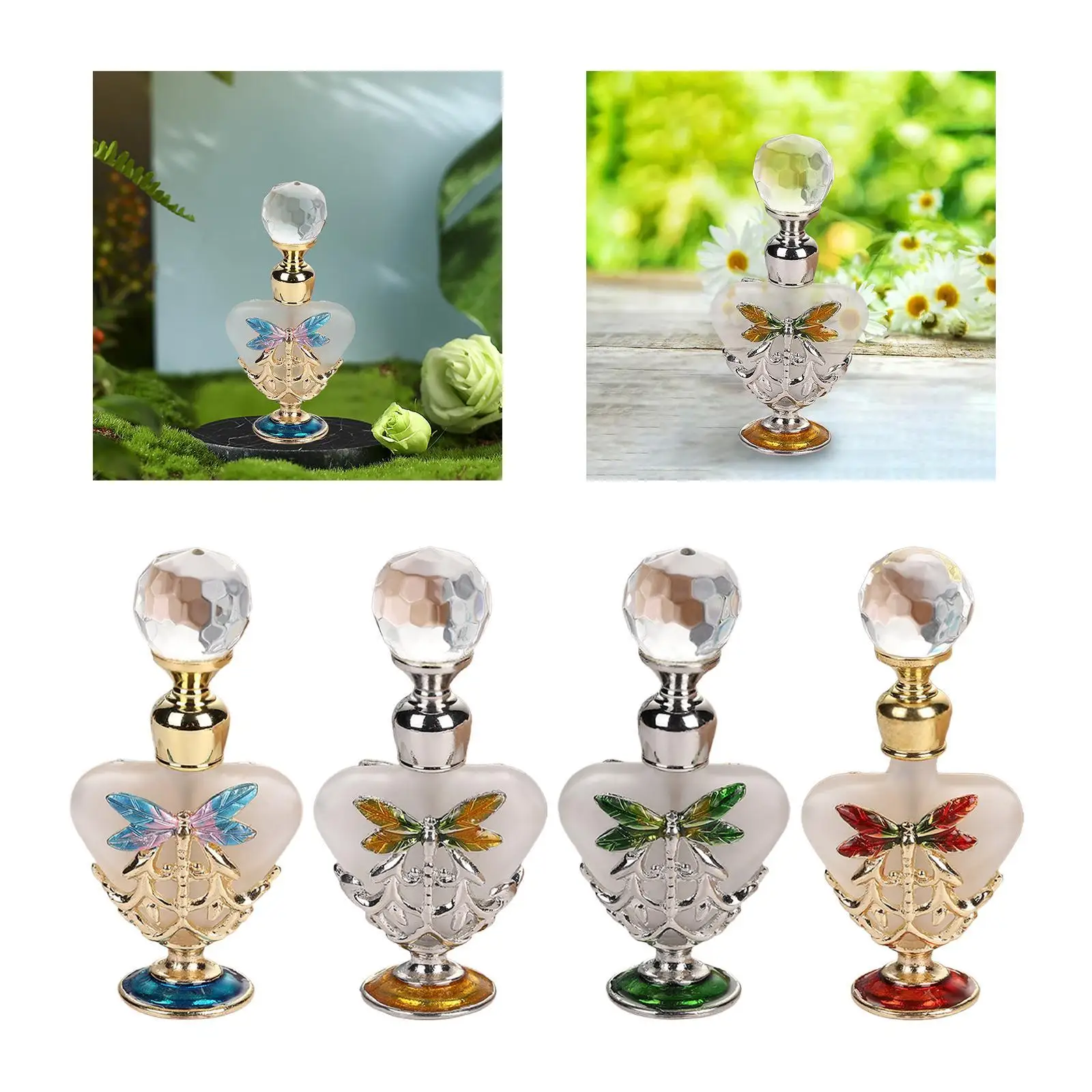 Botella de Perfume a prueba de fugas, recargable, reutilizable, regalo para mujeres y niñas, Mini botellas dispensadoras de muestra, almacenamiento en forma de corazón, contenedor elegante