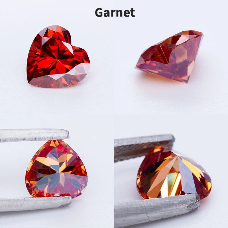 Moissanit-Edelstein in Herzform, VVS1, verschiedene Farben, bestanden bei Diamanttest, für die Herstellung von Schmuckringen, mit Zertifikat – Detail 9