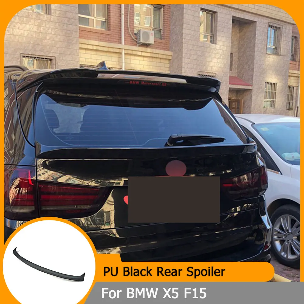 

PU Rear Middle Spoiler Wing For BMW X5 F15 SUV 2014-2018 Rear Spoiler Black Primer Body Kit