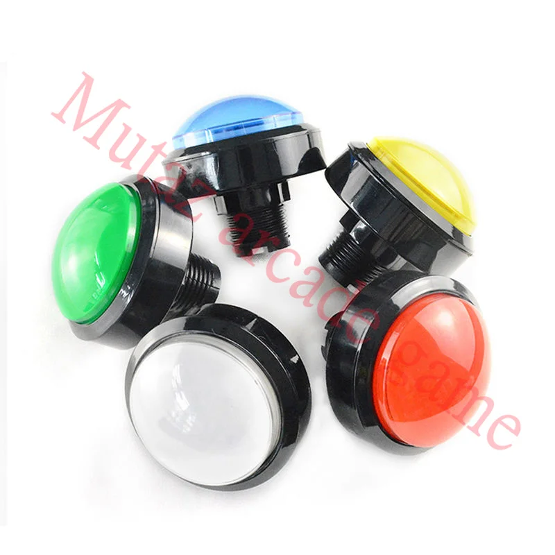 5Pcs/12V Arcade machine parts momentary illuminated start button switch 60mm dome LED arcade push butto