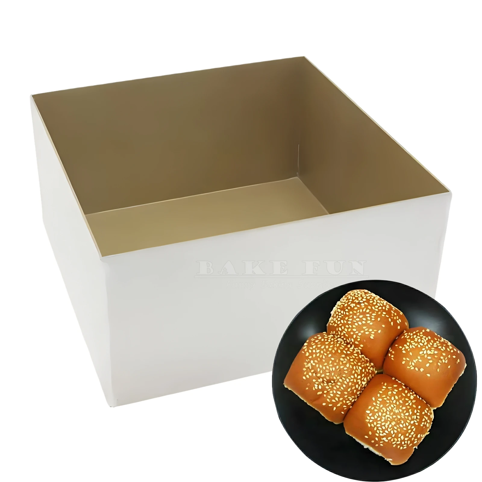 

8 Inch Ancient Early Taste Square Cube Nonstick Bread Mold 10cm Height Baking Pan DIY Bakery Supplies