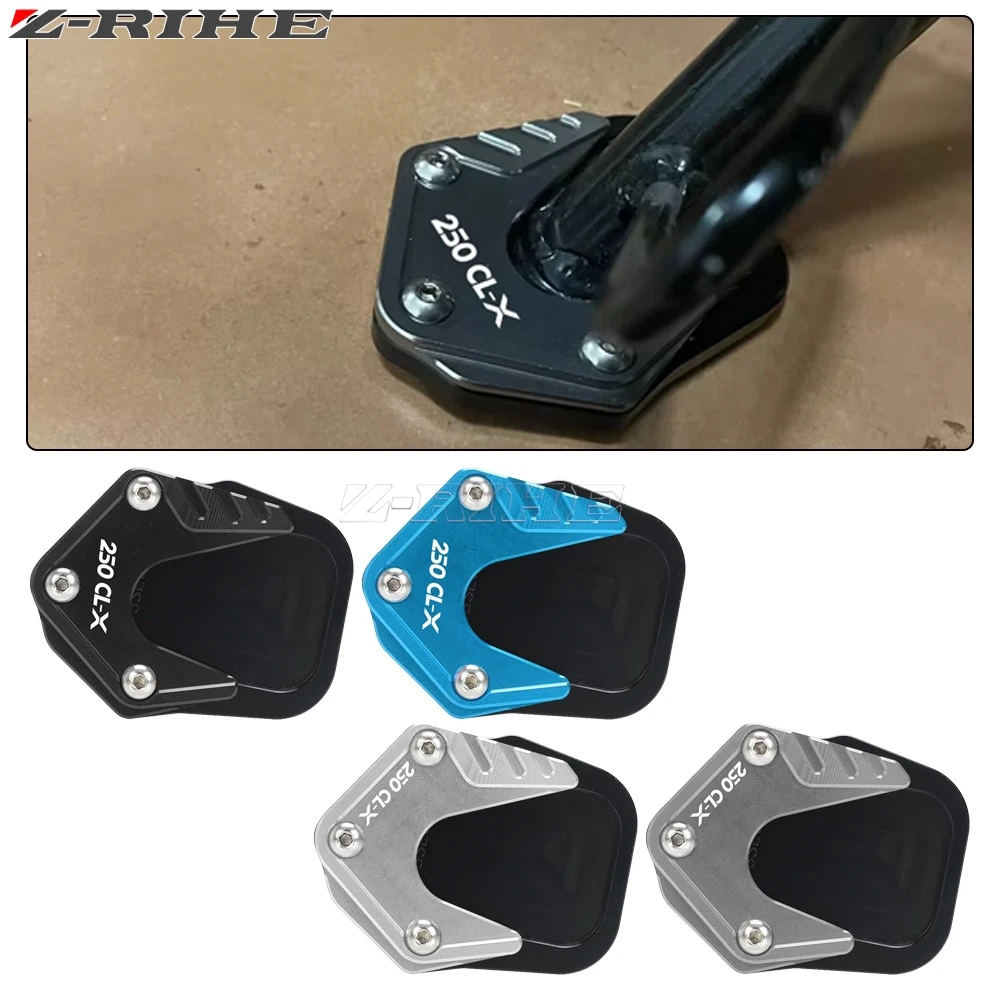 For CFMOTO CF MOTO 250CLX 250CL-X 250 CLX CL-X 2022 2023 2024 2025 2026 Motorcycle Kickstand Foot Side Stand Extension Plate Pad