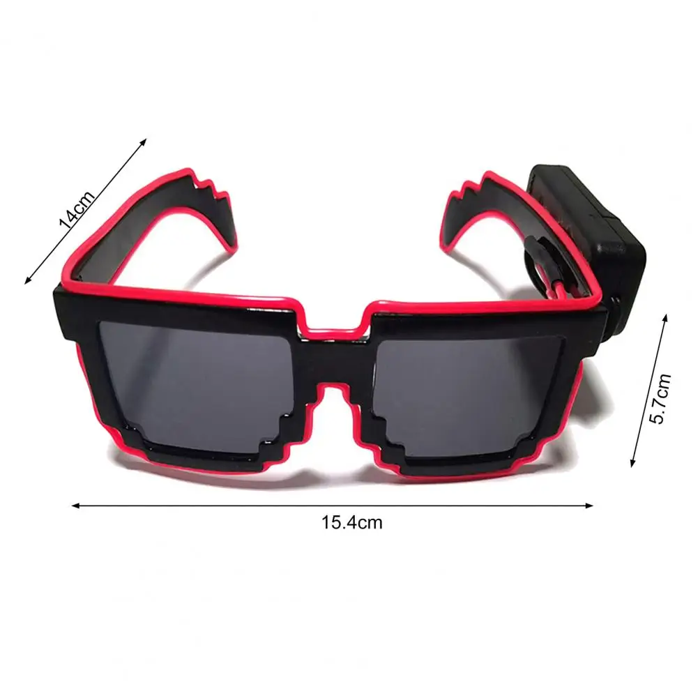 Hands-free Led Sunglasses Party Eyewear Luminous Glasses with Wireless Led Lights for Halloween Edm Carnival Celebrations