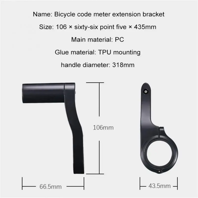 Multifunctional Extension Bracket Pc Clamp Mtb Bike Camera Stopwatch Light Mount Support Durable Lightweight