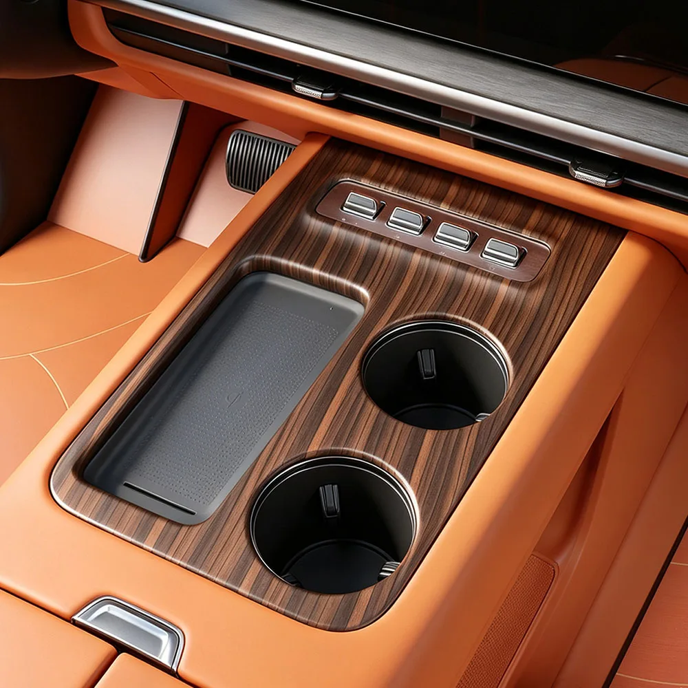 Central Control Carbon Fiber Patterned Panel Frame Fit For GWM H10 HAVAL H10 ABS Material Automotive Parts Scratch-resistant