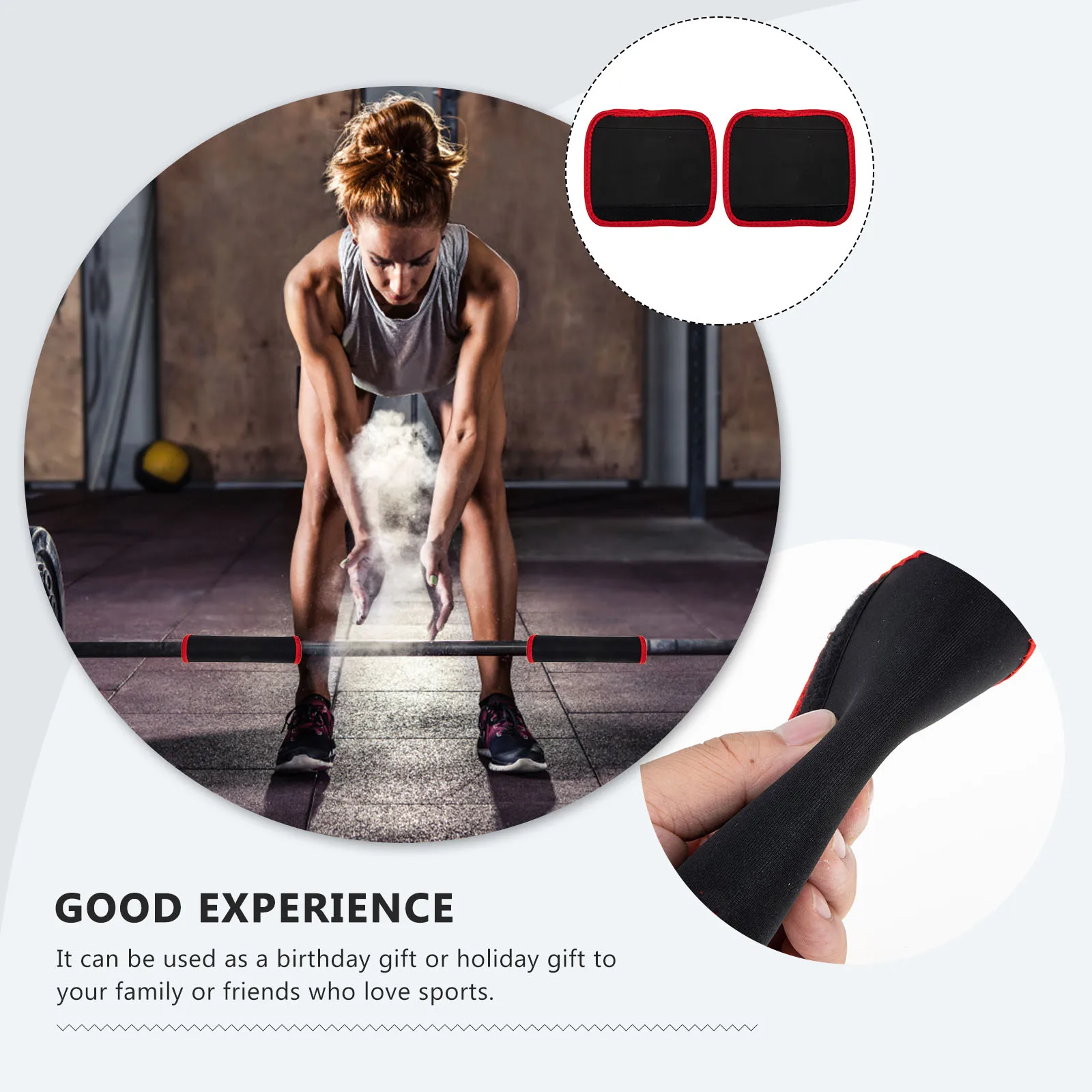 

2Pcs Weightlifting Pads Palm Protector Durable Comfortable Breathable Adjustable Weightlifting Grips Exercise Pads