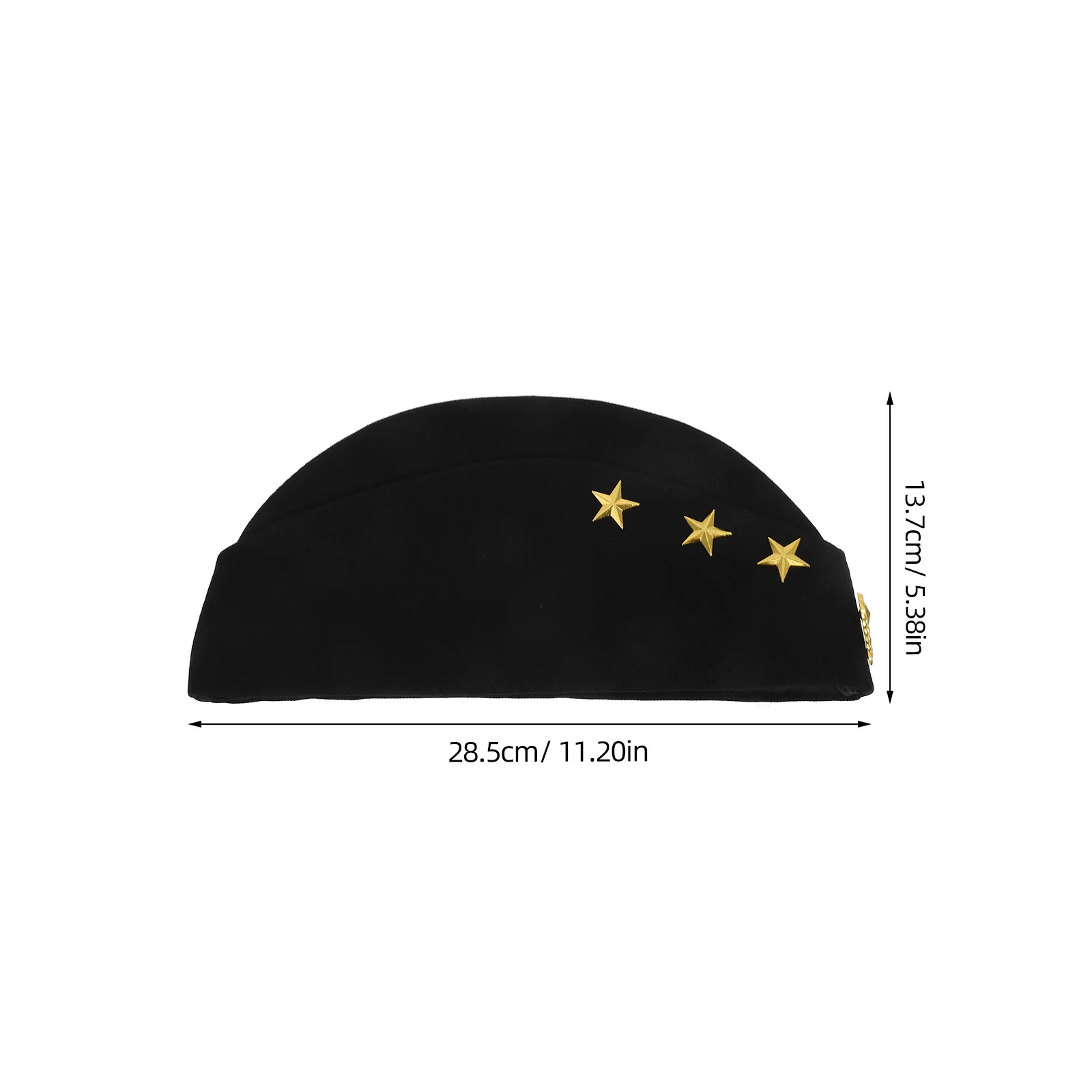 La taglia del soldato russo si adatta a tutte le feste, cosplay, spettacolo di danza, costume, cappello da capitano, cappello da capitano, cappelli da marinaio