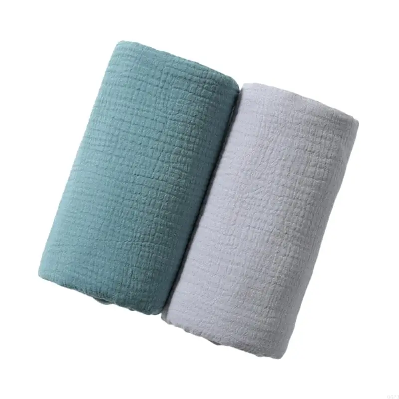 مناشف شاش للرضع مزدوجة الطبقات، قابلة للغسل في الغسالة، قماش ناعم للتجفيف للبشرة الحساسة