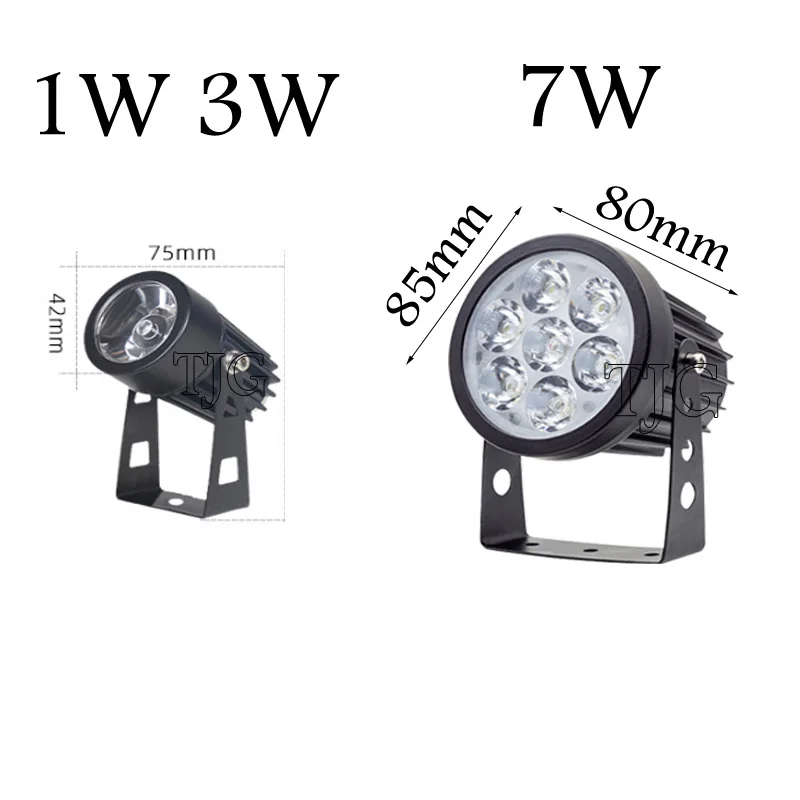 Dimmable 1W 3W 5W Waterproof Landscape led Lawn light DC12V AC110V 220V Landscape Spot Light IP65 outdoor led light  garden lamp