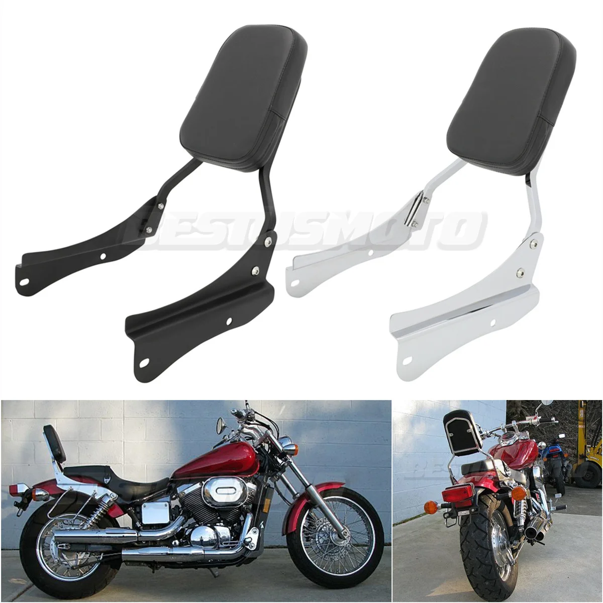 

Motorcycle Backrest Sissy Bar For Honda Shadow Spirit VT750 Black Widow VT 750 DC 750DC 2001 2002 2003 2004 2005 2006 2007 2008