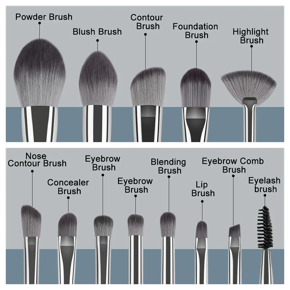 1Pcs/14Pcs Makeup Brushes Set Professional Super Soft Detail Blush Highlighter Foundation Concealer Eyeshadow Brush Beauty Tools