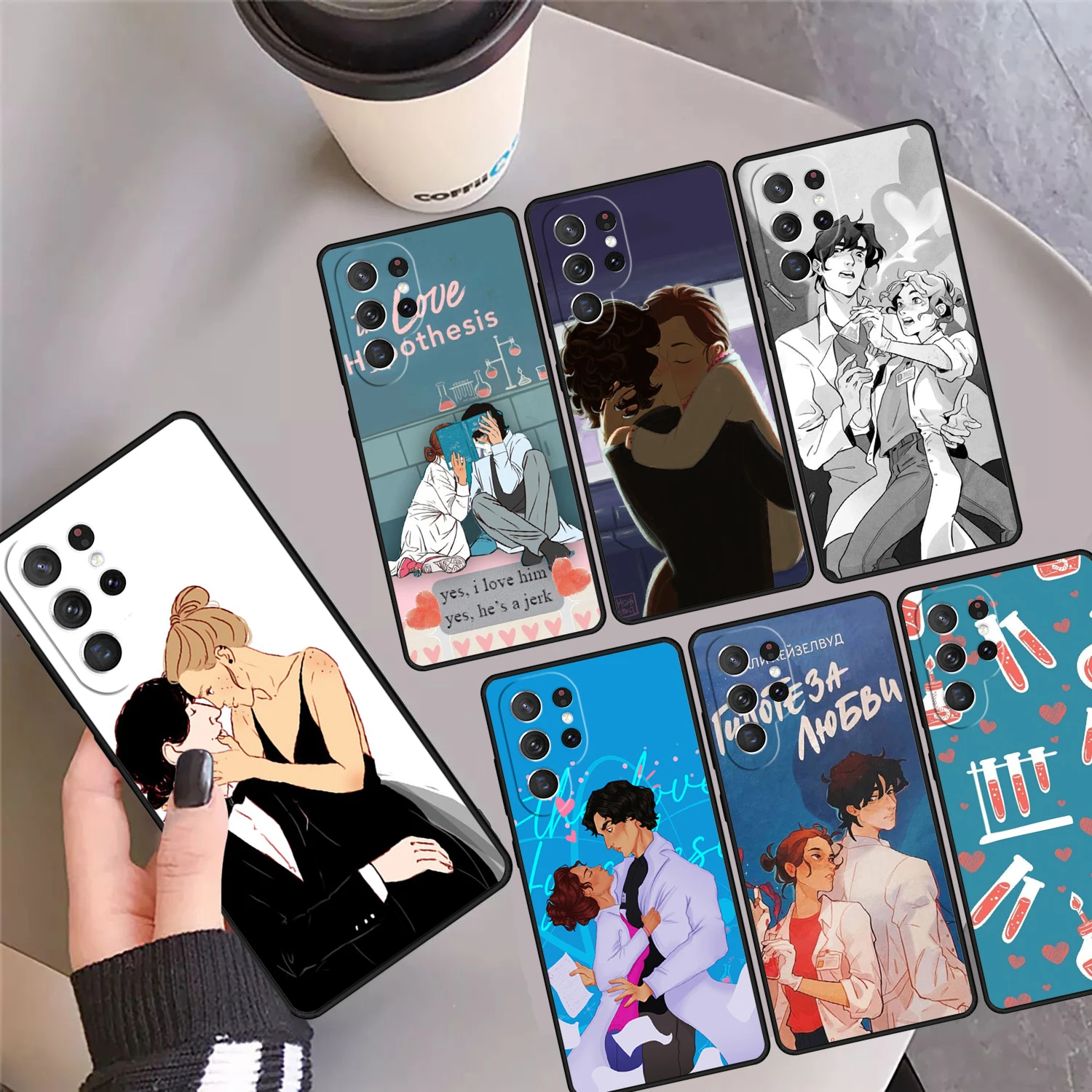 

Чехол для телефона The Love Hypothesis Book для Samsung Galaxy S24 S25 Ultra S23 S22 Plus S21fe Lite S20 Note 10 20 Pro