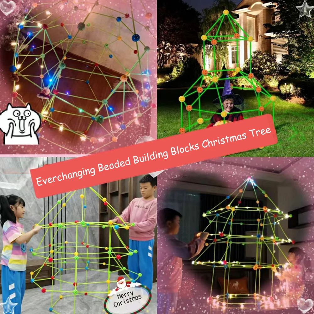 

Набор для сборки рождественской елки для детей, пластиковые ранние развивающие игрушки для мальчиков и девочек, детей