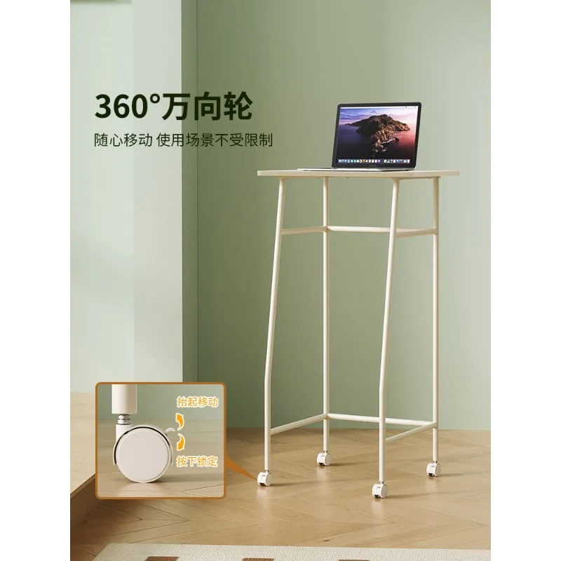 Desk, standing desk, standing  small high table, computer desk, study  simple standing table