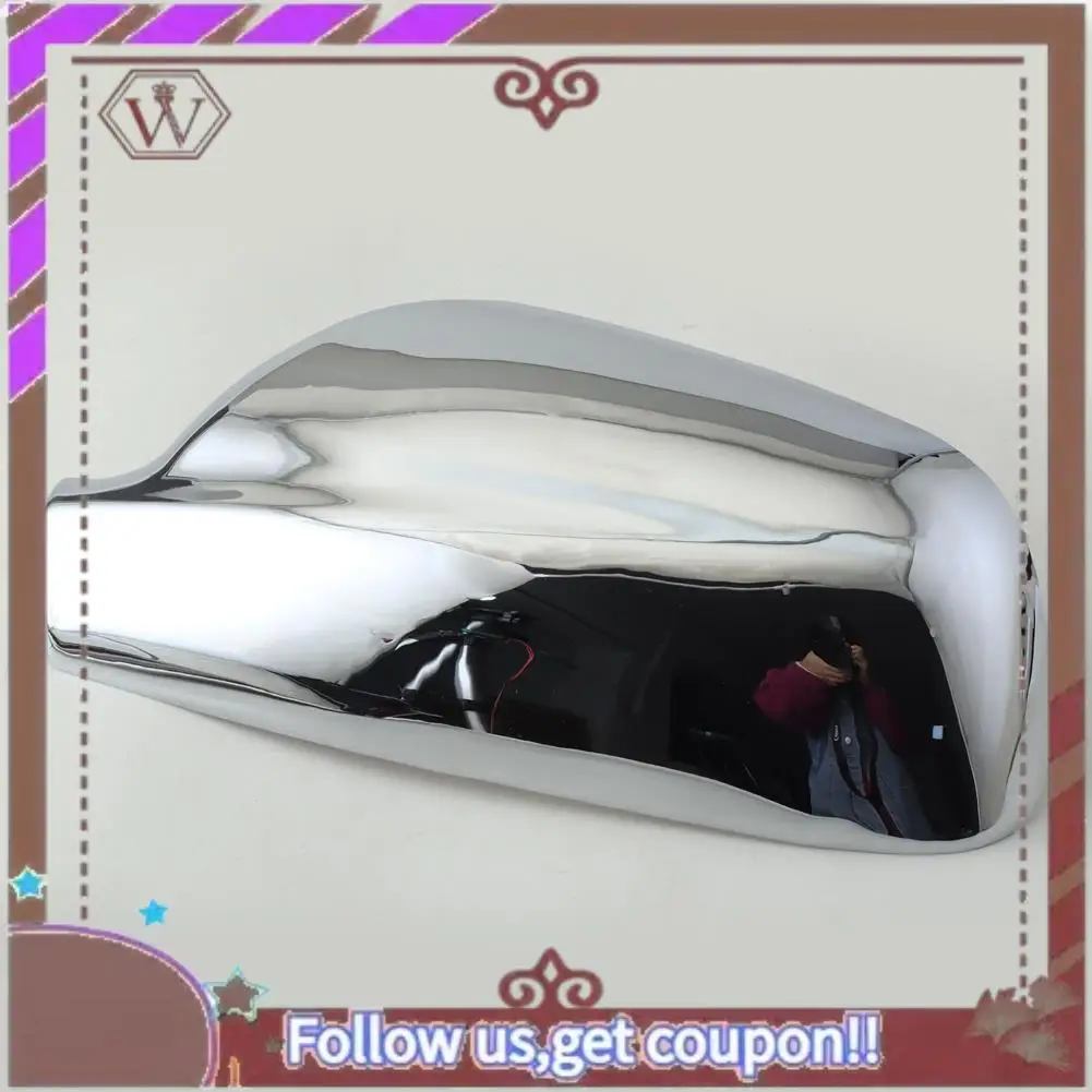 

A57E-2Pcs / Set Door Side Wing Mirror Chrome Cover Rear View Cap For 307 CC SW 407 2004-2012 Car Styling