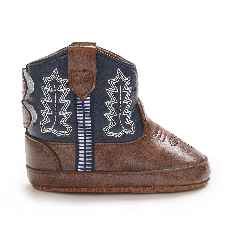 Modische und beliebte Gummischuhe für Babys, Western-Denim-Mittelsohlenstiefel, warme und rutschfeste Freizeitschuhe für Herbst und Winter – Detail 32