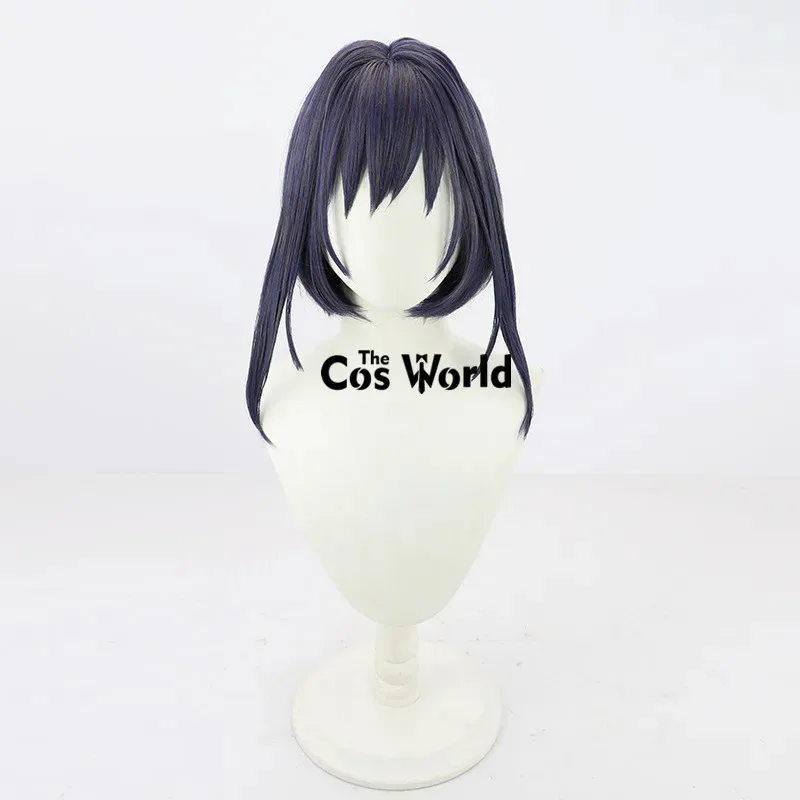 

2025 11 Virtual YouTuber VTuber Hololive English Ouro Kronii 35cm Short Anime Cosplay Wigs Fiber Heat Resistant Synthetic Hair +