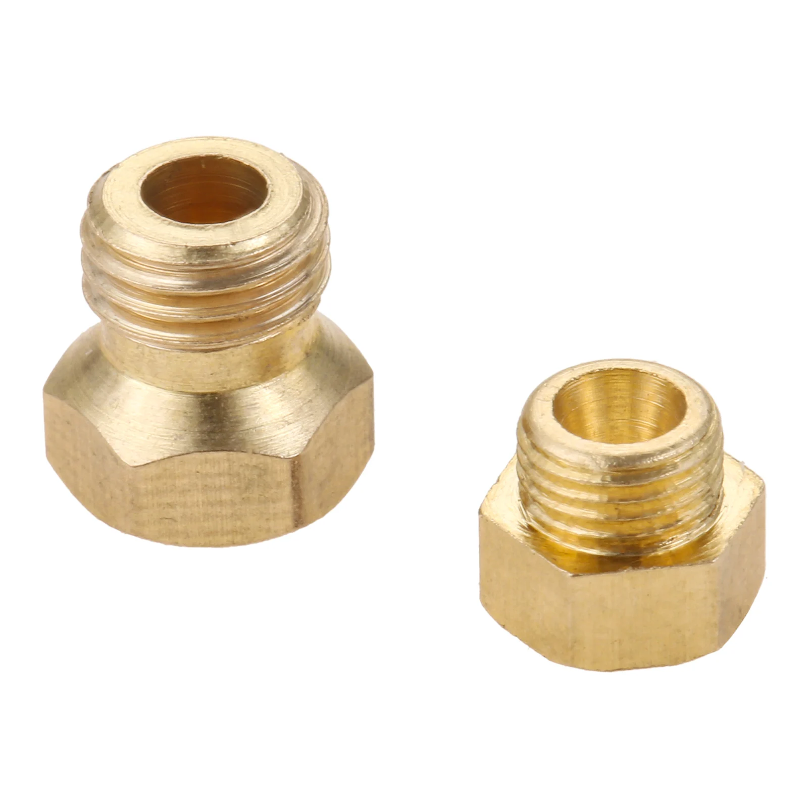 Propane Lpg Gas Pipe Water Heater DIY Burner Parts Brass Jet Nozzles (M6x0.75mm/0.5mm  x10 + M5x0.5mm/0.68mm x10) 20 pcs/set