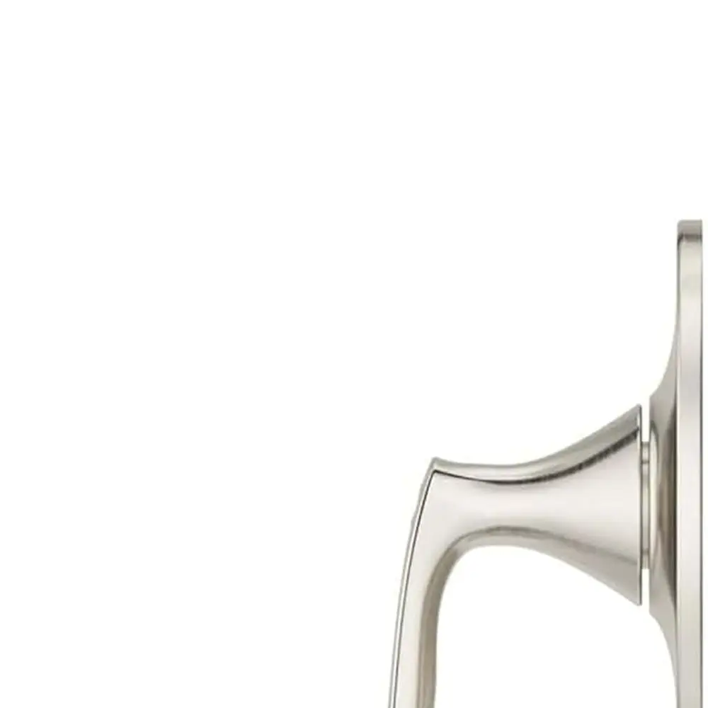 حوض استحمام من النيكل المصقول بمقبض واحد ومجموعة حواف دش، 898WRK، الصمام غير متضمن