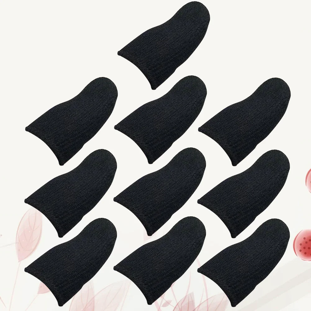 

10 Pcs Finger Sleeve for Gaming Screen Touch Cover Cot Protector Game Playing Accessory -swaeat Games