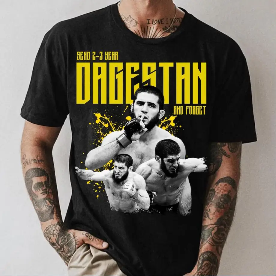 Send 2–3 Year Dagestan and Forget T-Shirt – Funny Islam Makhachev MMA Tee | Khabib Sigma | Unisex Gift