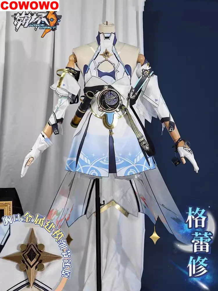 

COWOWO Anime Honkai Impact 3rd Griseo Game Suit Lovely Dress Uniform Cosplay Costume Halloween Party Role Play Outfit Women