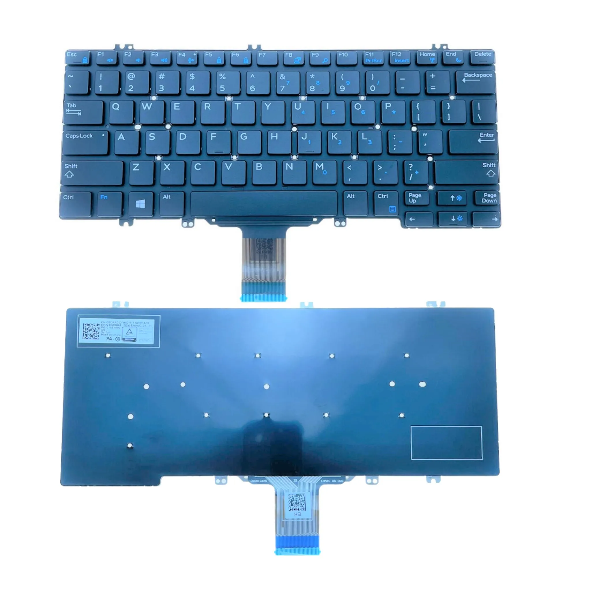 

New US Laptop Keyboard For Dell Latitude E5280 5288 5289 7280 E7380 E7220 7290 0GDRR0 NSK-EHAUC PK131S51A00