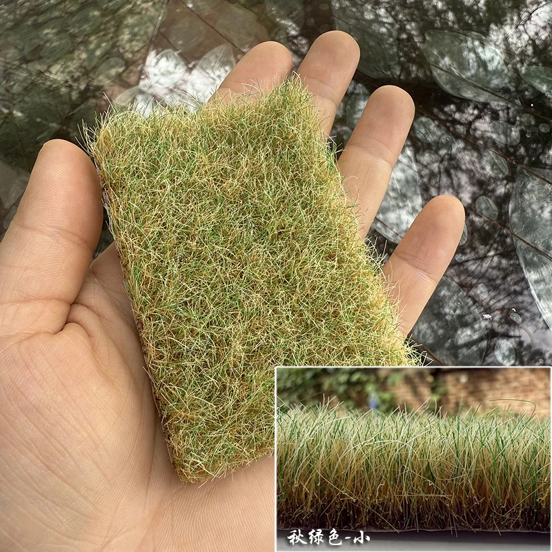 

12/16mm Simulated Lawn Model Miniature Grass Weed Military Sandtable Scenery Field Landscape Material Scale Train Railway Layout