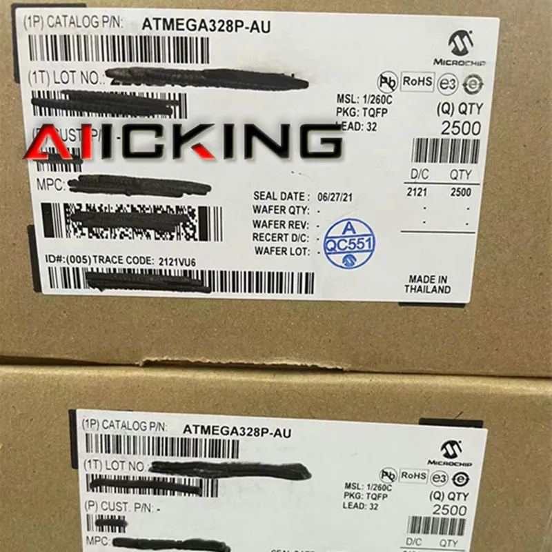 ATMEGA328P-AU 5PCS TQFP-32 Low power and high performance 20 MHz 32 KB 8-bit AVR Microcontrollers IC Chip In Stock