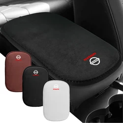 For Nissan Nismo GTR Leaf Teana Juke Note Fur Car armrest cushion Center Console Storage Box Protection Cushion Auto Accessories