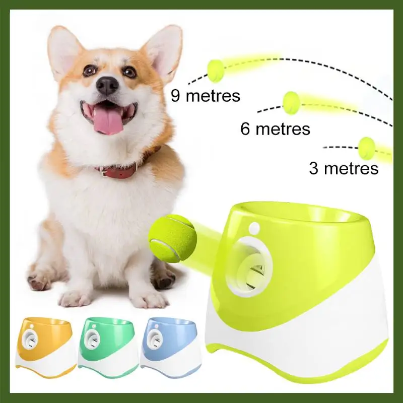 

Dog Tennis Launcher Automatic Ball Launcher Throwing Machine Catapult Pet Toys Fun Interactive Throw Rechargable Catapult
