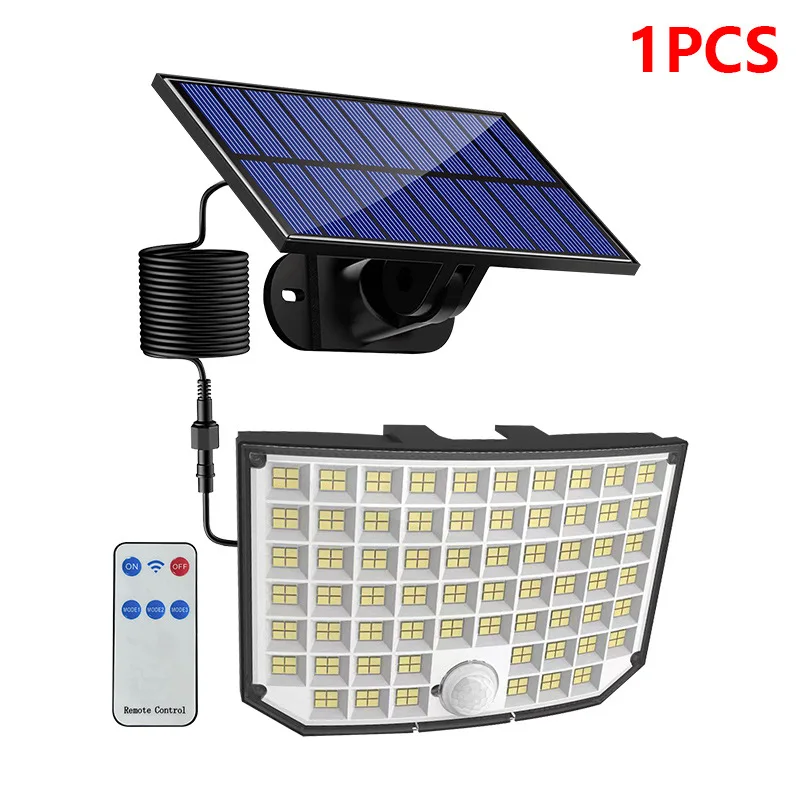 ZK50 Solar Split Garden Lighting With Remote Control Human Body Sensor Light Outdoor Lighting Street Lamp Solar Chandelier