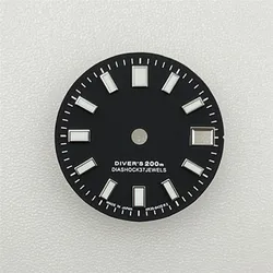 28.5mm Watch Dial for NH35 Movement Modified Part Green Luminous Dials for NH35A/4R35 Mechanical Watches Accessories No Logo