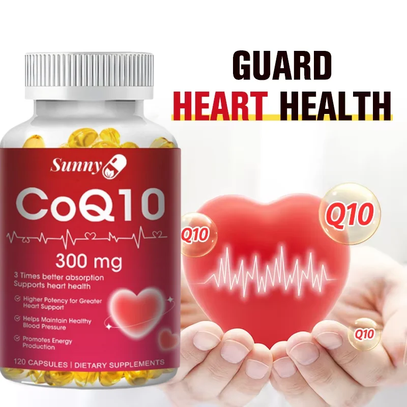 High Absorption 300 mg Coenzyme Q10 Softgels - Helps with heart and overall health