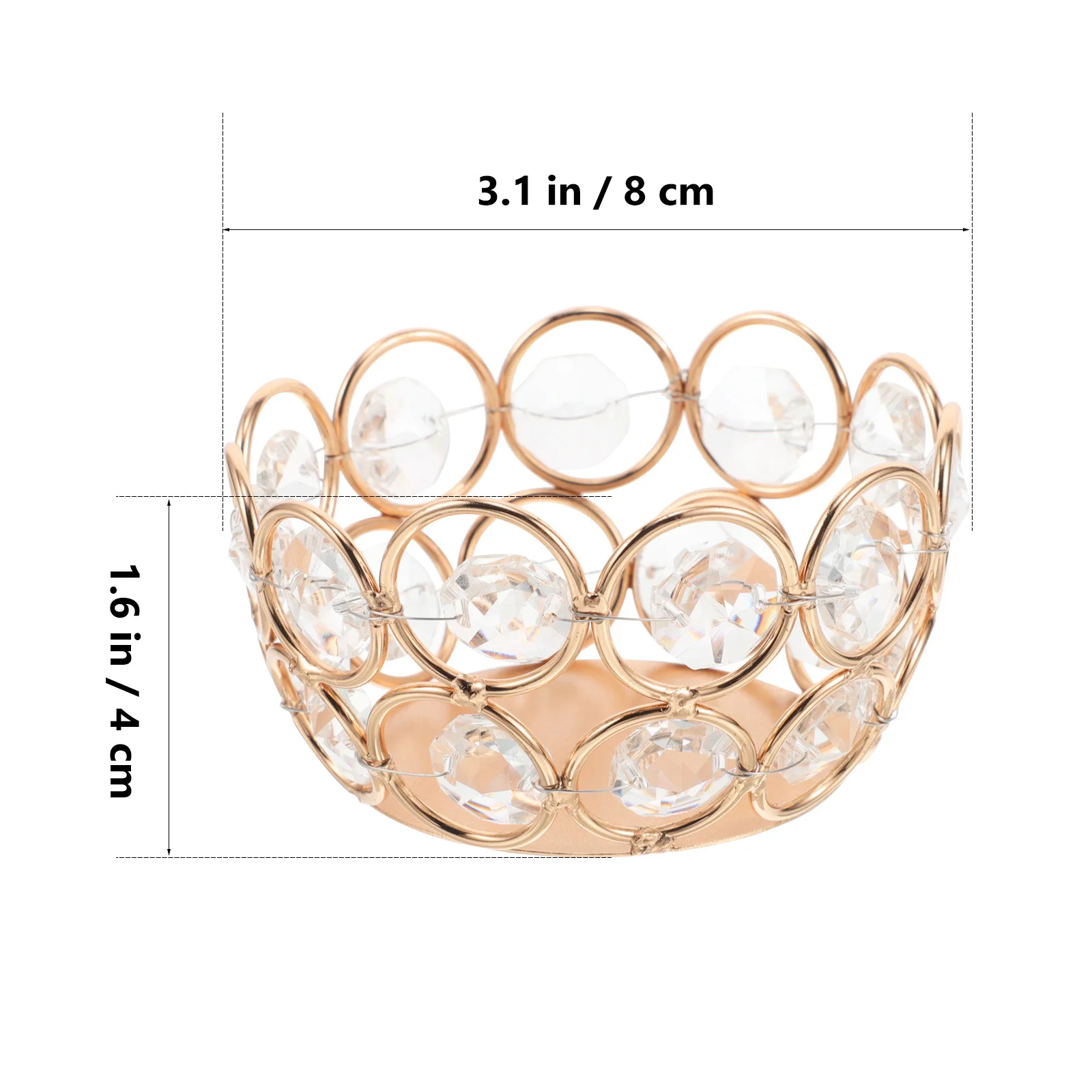 4 قطعة حامل شمعدان كريستالي عاكس الجمال الزفاف الجدول محور ديكور المنزل قطعة حامل الزفاف #3